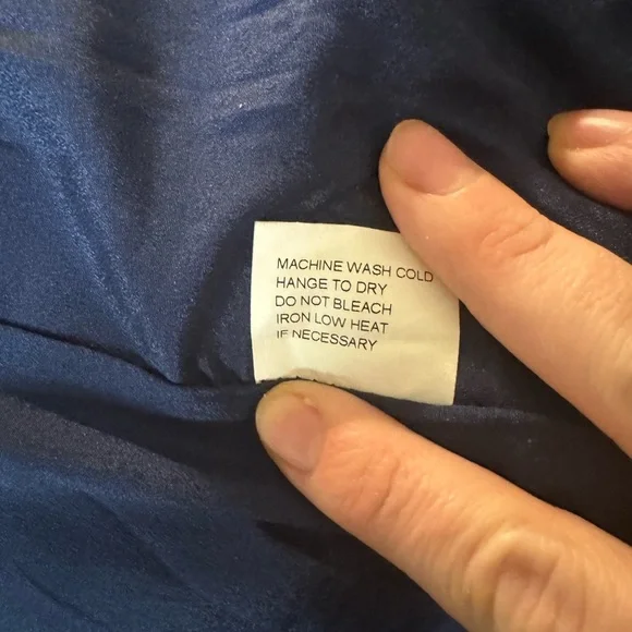 Jean-Pierre Klifa Paris Spaghetti Strap Dress. Size S. Color Blue. Orang… - Picture 9 of 9